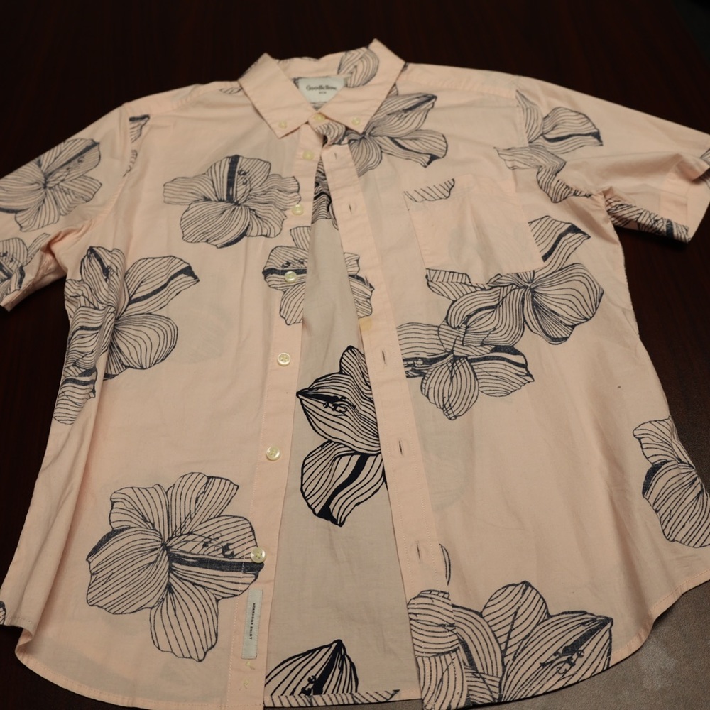 Pink Hawaiian shirt
